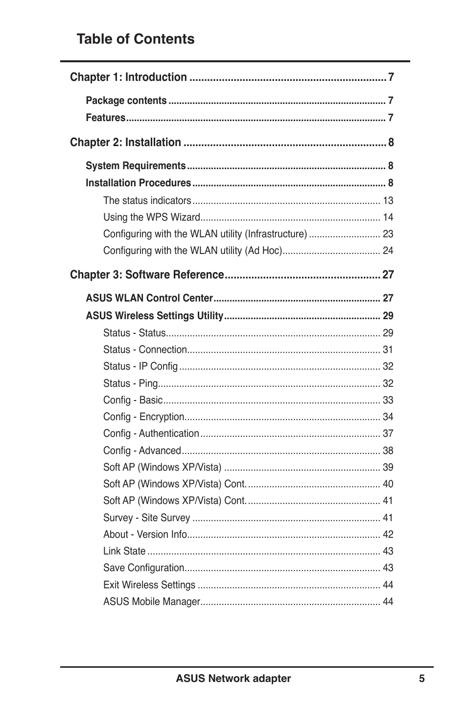 Asus USB-N13 User Manual | Page 5 / 69