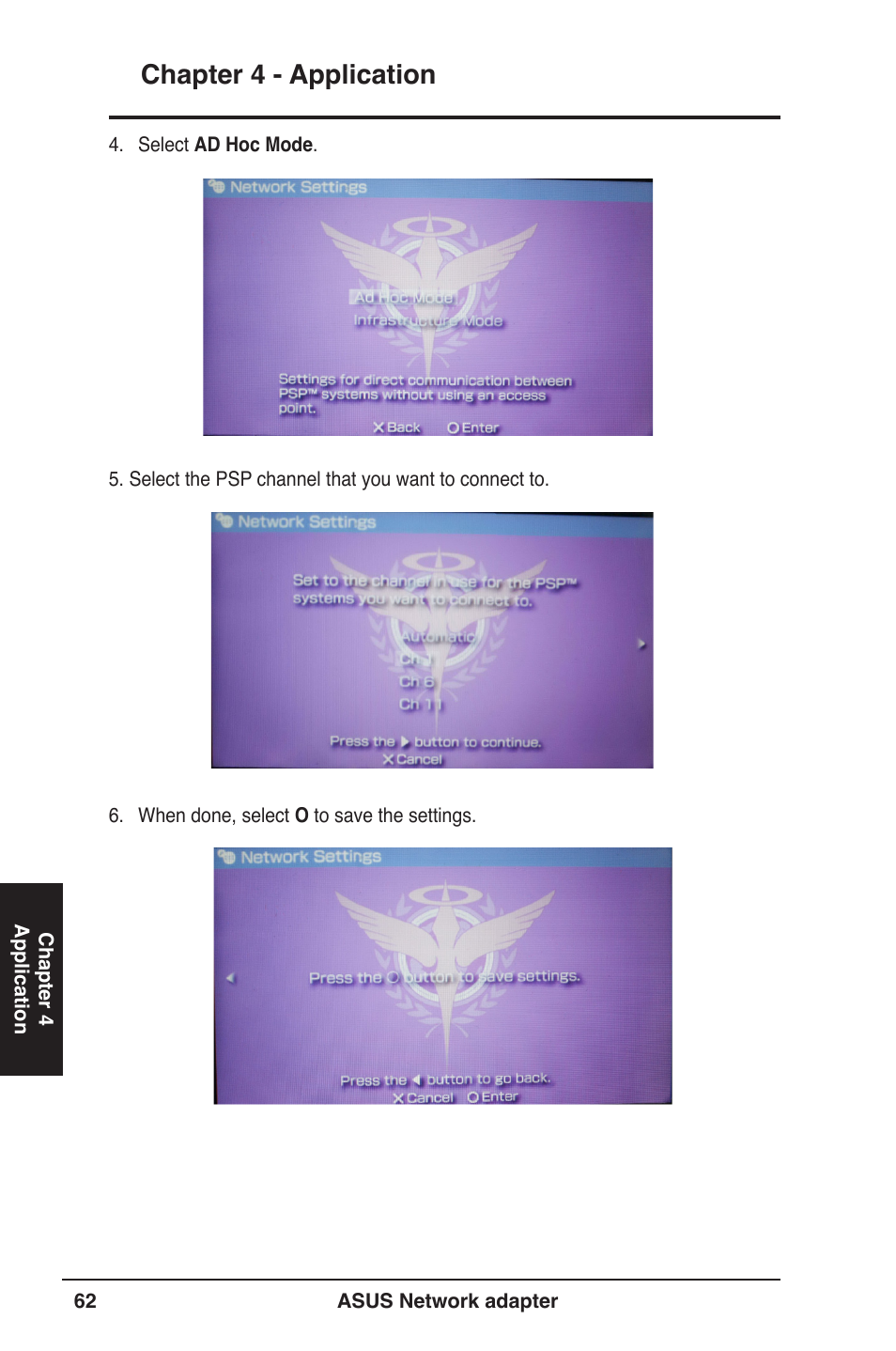 Chapter  - application | Asus USB-N13 User Manual | Page 62 / 69