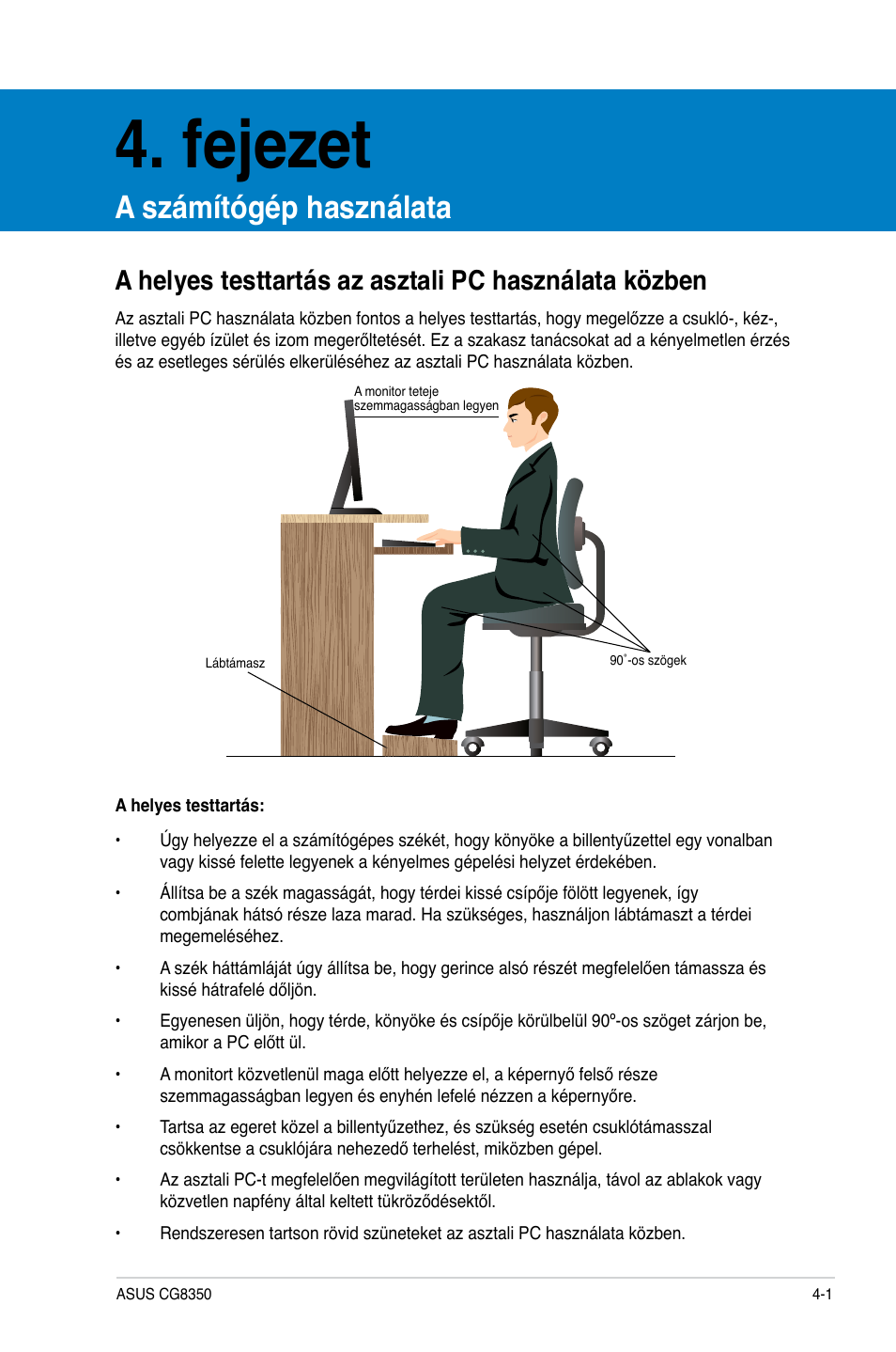 Fejezet, A számítógép használata | Asus CG8350 User Manual | Page 195 / 384