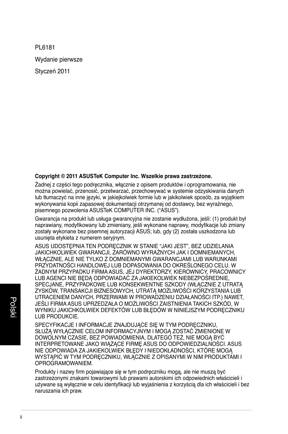 Polski | Asus CG8350 User Manual | Page 306 / 384