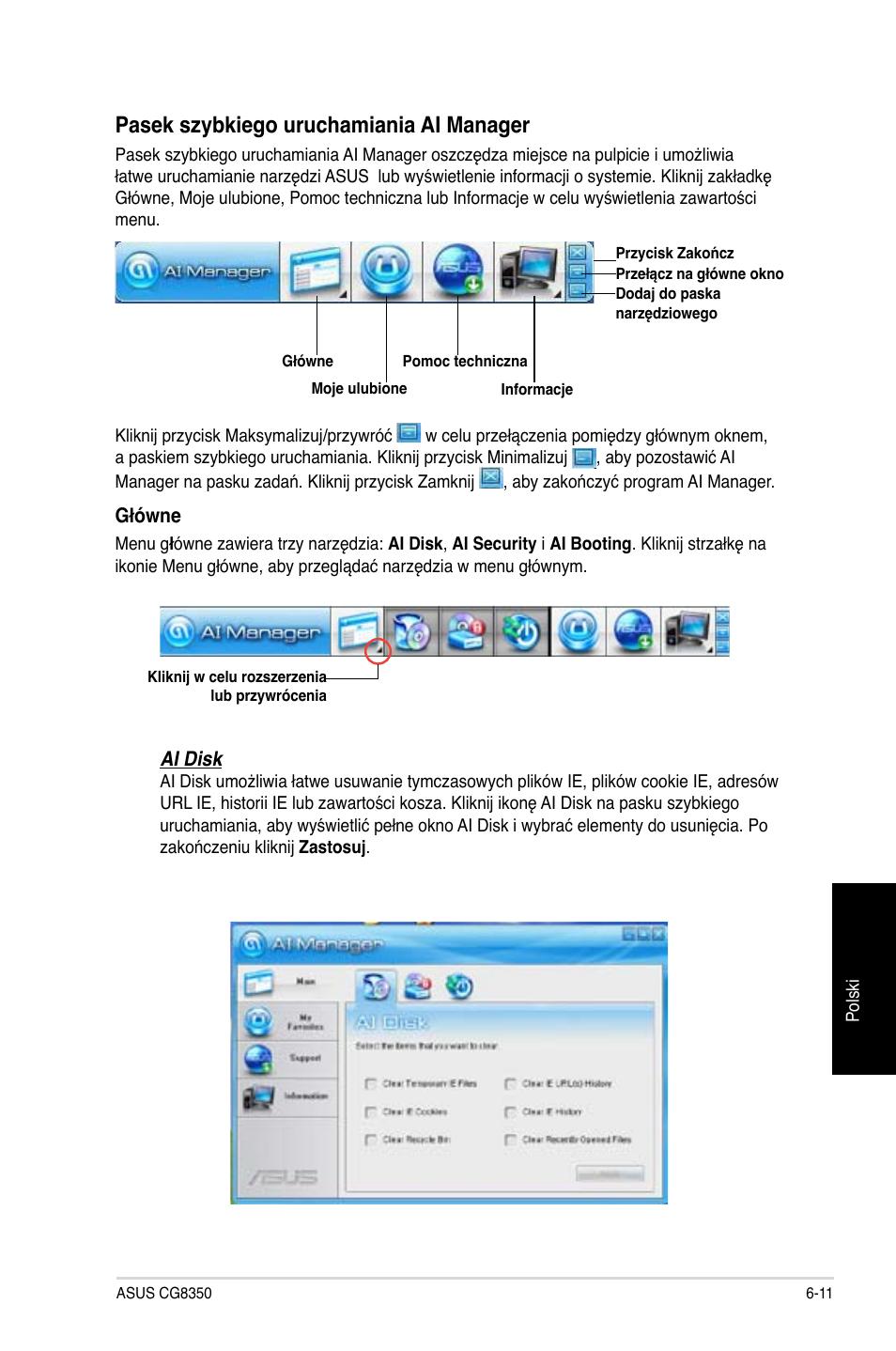 Pasek szybkiego uruchamiania ai manager | Asus CG8350 User Manual | Page 367 / 384