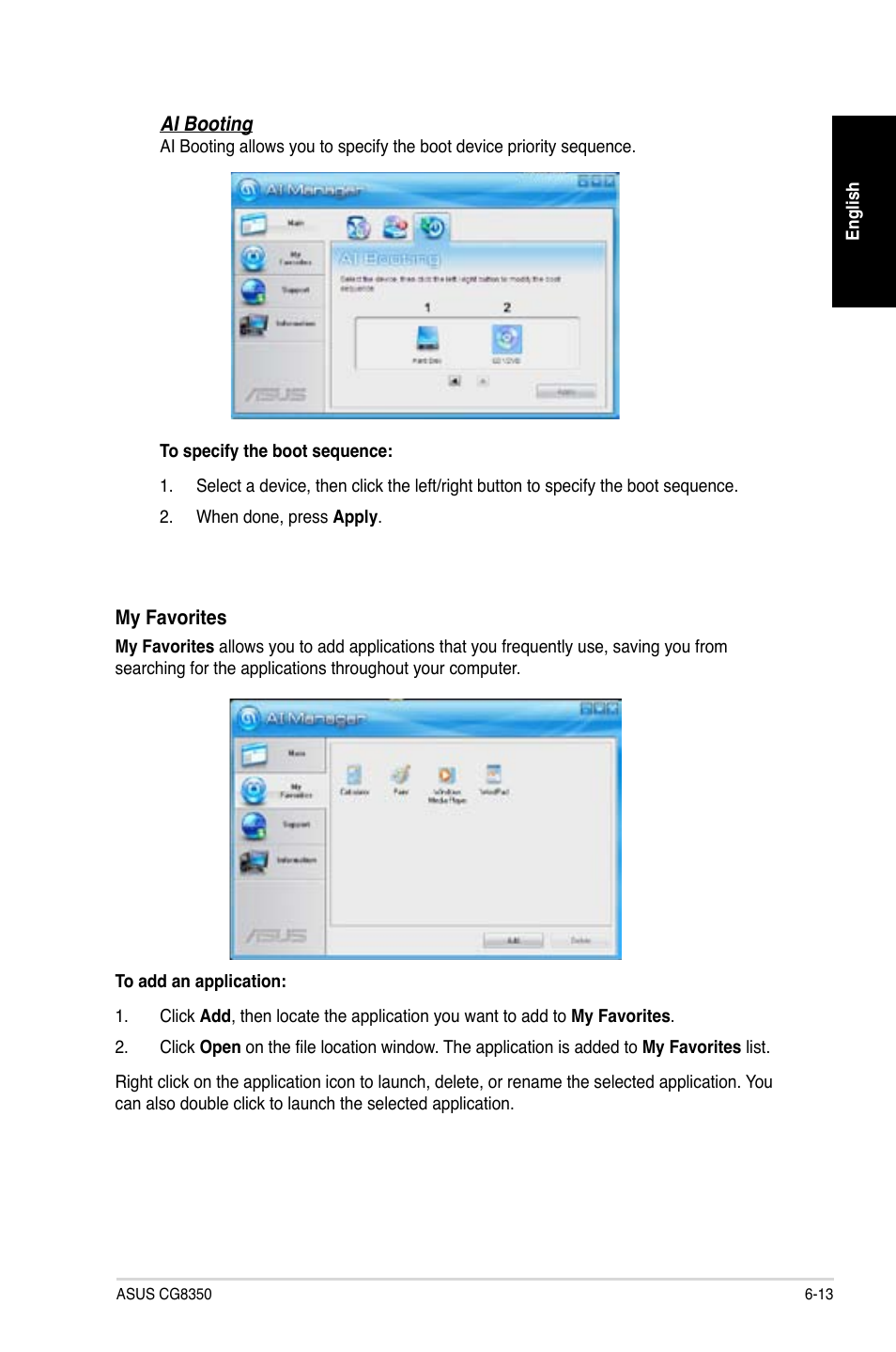 Asus CG8350 User Manual | Page 61 / 384