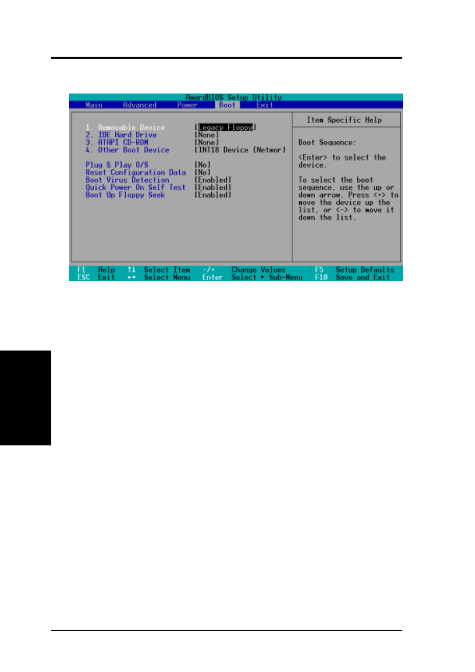 Bios setup, 6 boot menu | Asus TUA266 User Manual | Page 72 / 94