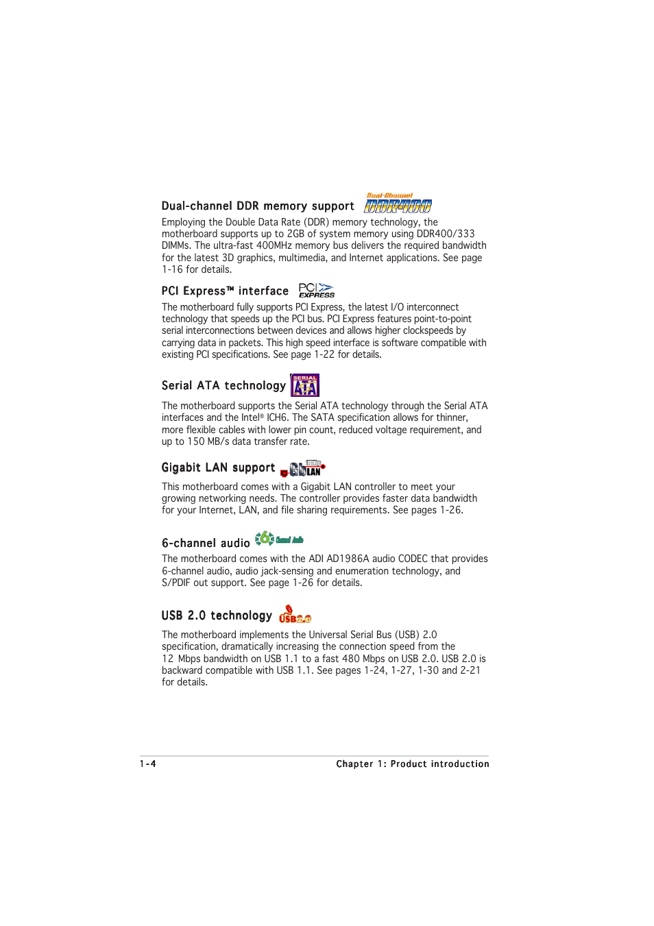 Asus P5GPL-X User Manual | Page 16 / 94