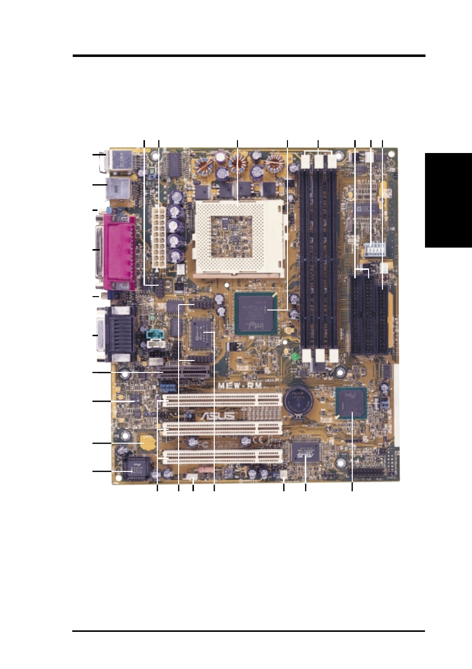 Features, 3 asus mew-rm part locations | Asus MEW-RM User Manual | Page 13 / 128