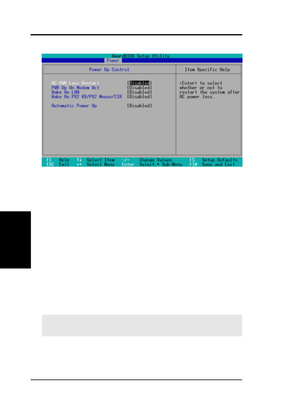 Bios setup, 1 power up control | Asus MEW-RM User Manual | Page 68 / 128