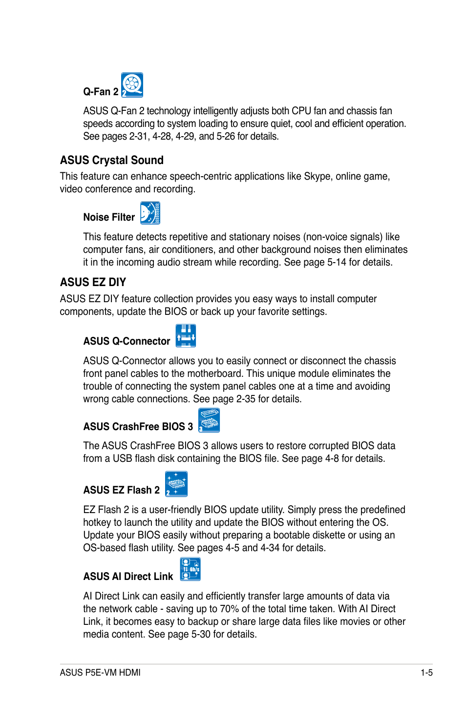 Asus P5E-VM HDMI User Manual | Page 21 / 156