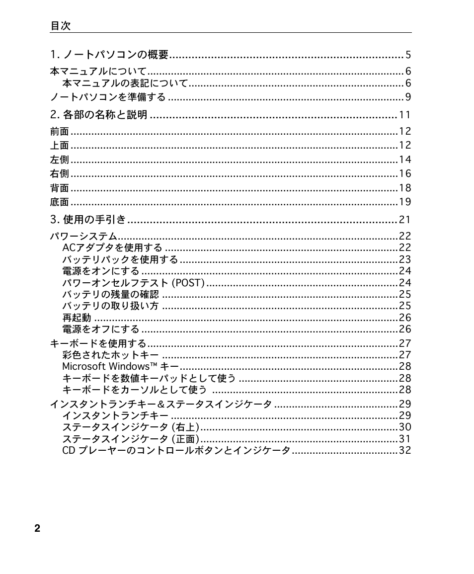 Asus A4S User Manual | Page 2 / 72