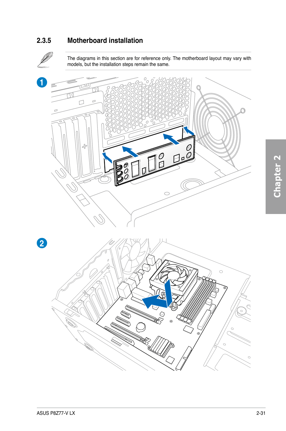 Chapter 2 | Asus P8Z77-V LX User Manual | Page 50 / 142