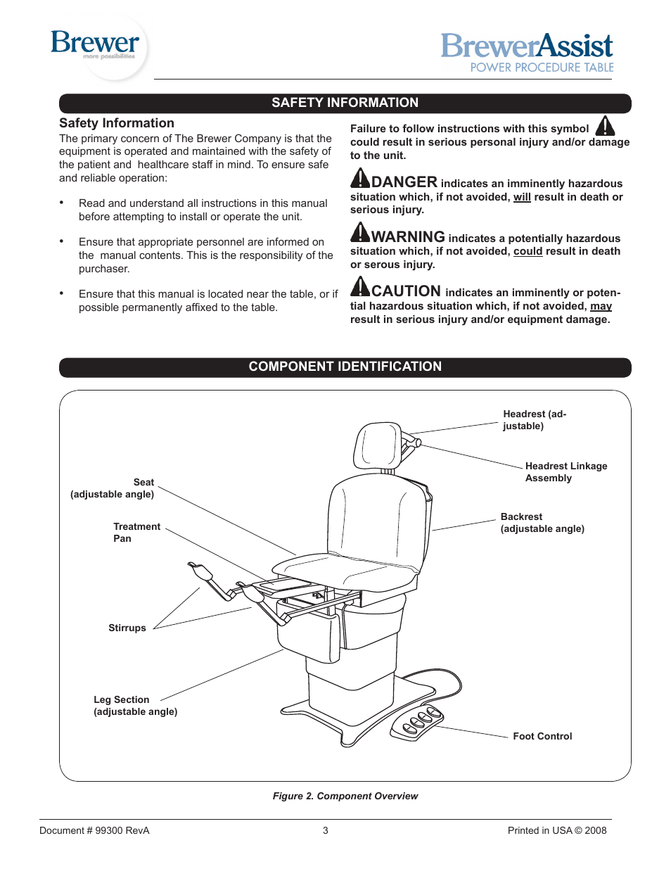 Danger, Warning, Caution | Brewer Assist Power User Manual | Page 3 / 16