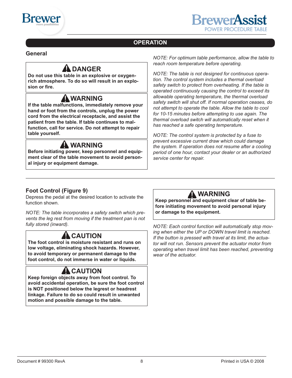 Warning, Caution, Danger | Brewer Assist Power User Manual | Page 8 / 16