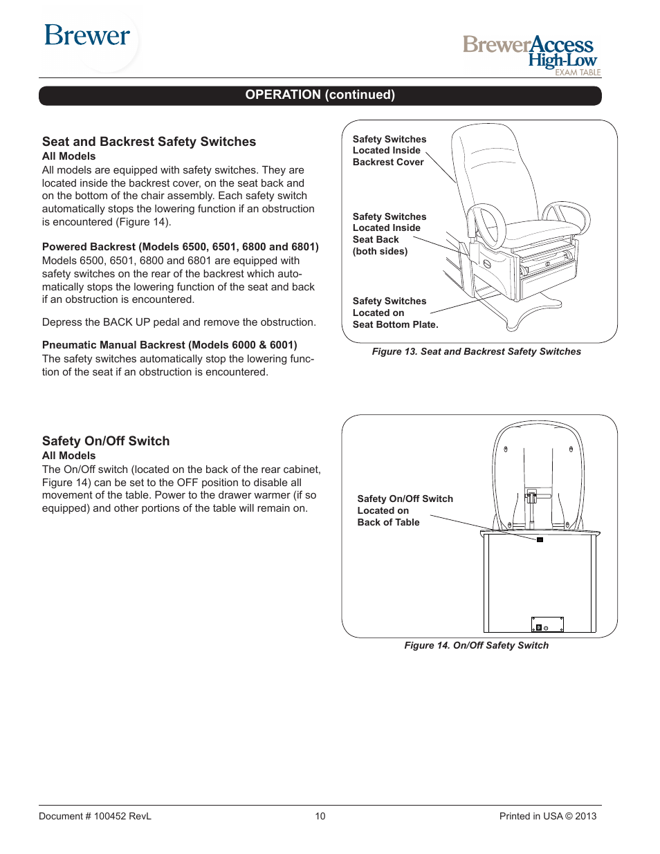 Brewer Access High-Low User Manual | Page 10 / 26