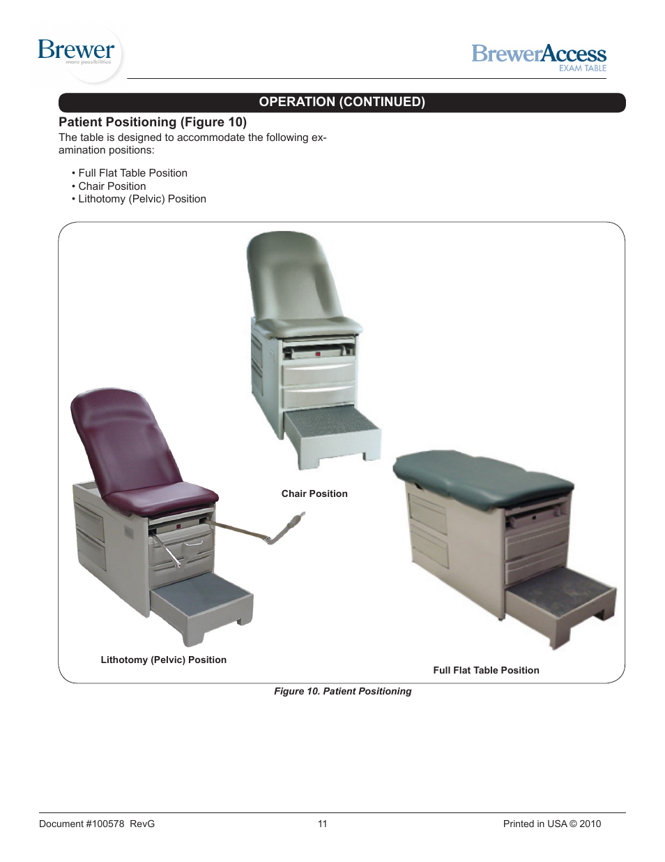 Brewer Access Exam 5000/5001 User Manual | Page 11 / 16