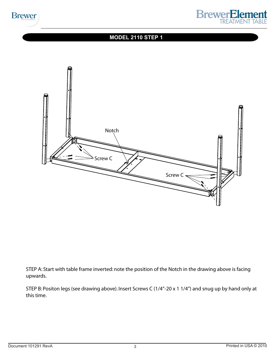 Brewer Element Treatment 2110 User Manual | Page 3 / 8