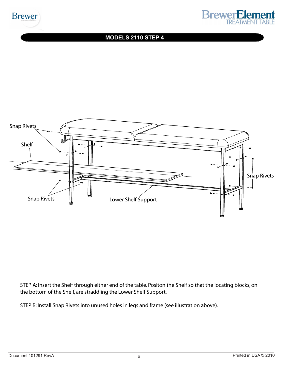 Brewer Element Treatment 2110 User Manual | Page 6 / 8
