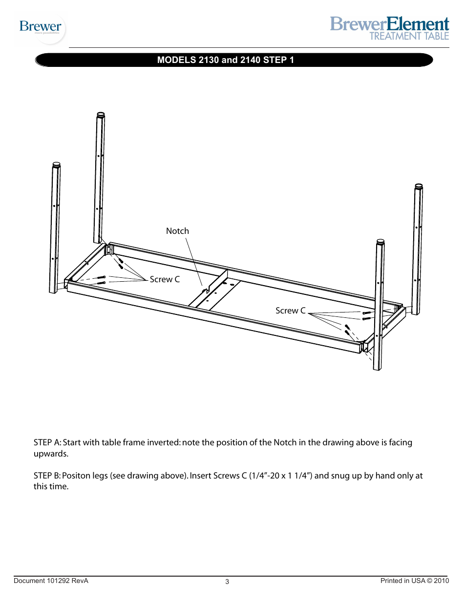 Brewer Element Treatment 2130/2140 User Manual | Page 3 / 12