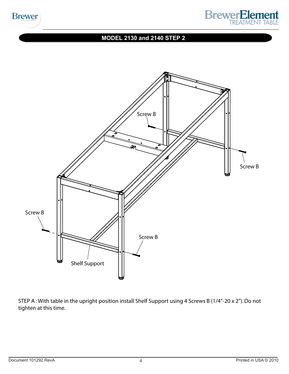 Brewer Element Treatment 2130/2140 User Manual | Page 4 / 12
