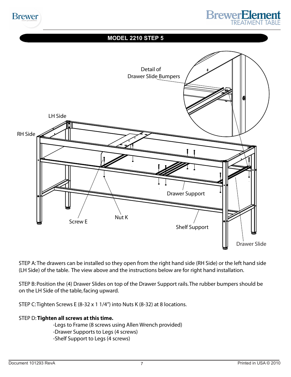 Brewer Element Treatment 2210 User Manual | Page 7 / 12