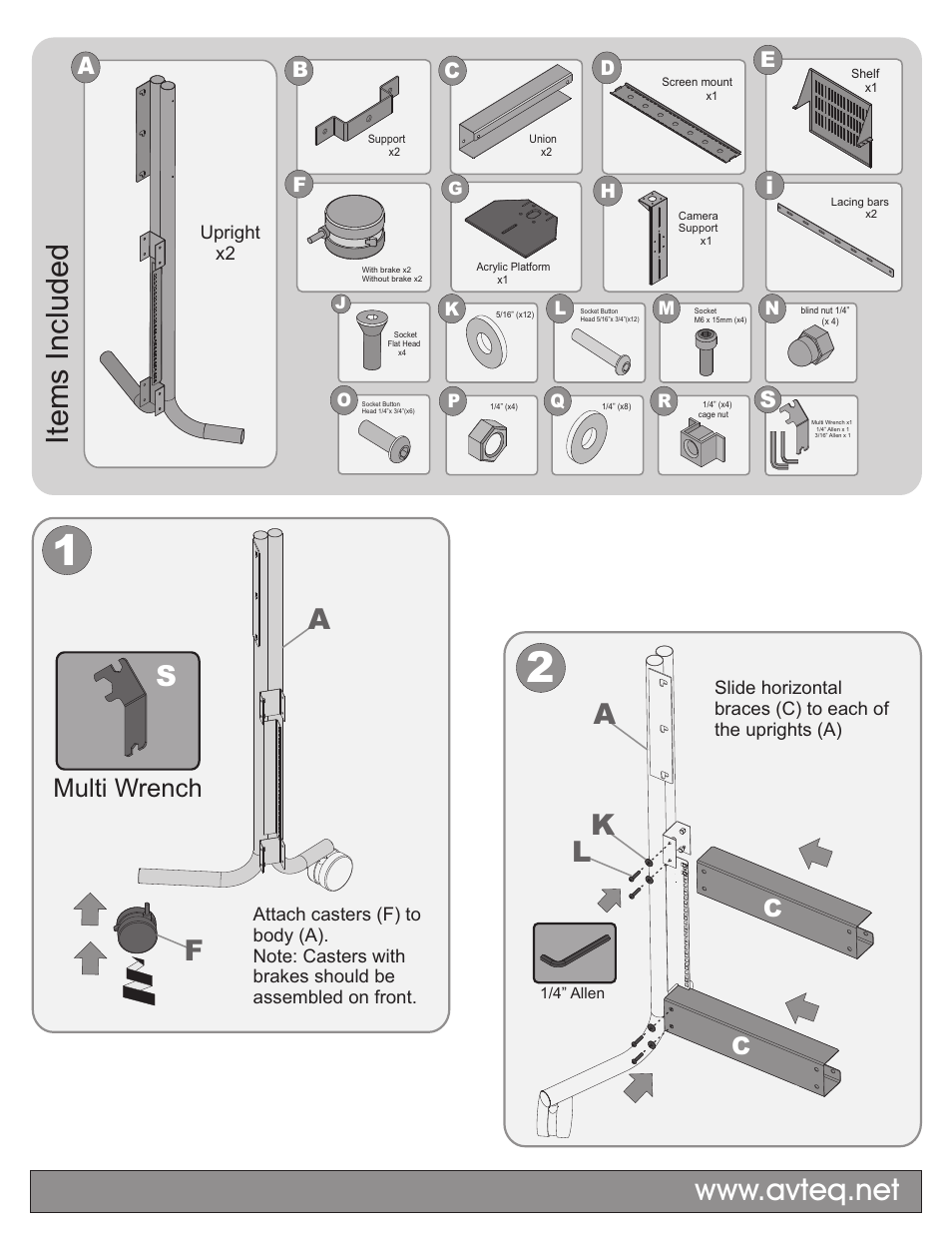 Sa f, Multi wrench | AVTEQ RPS-500S User Manual | Page 2 / 4