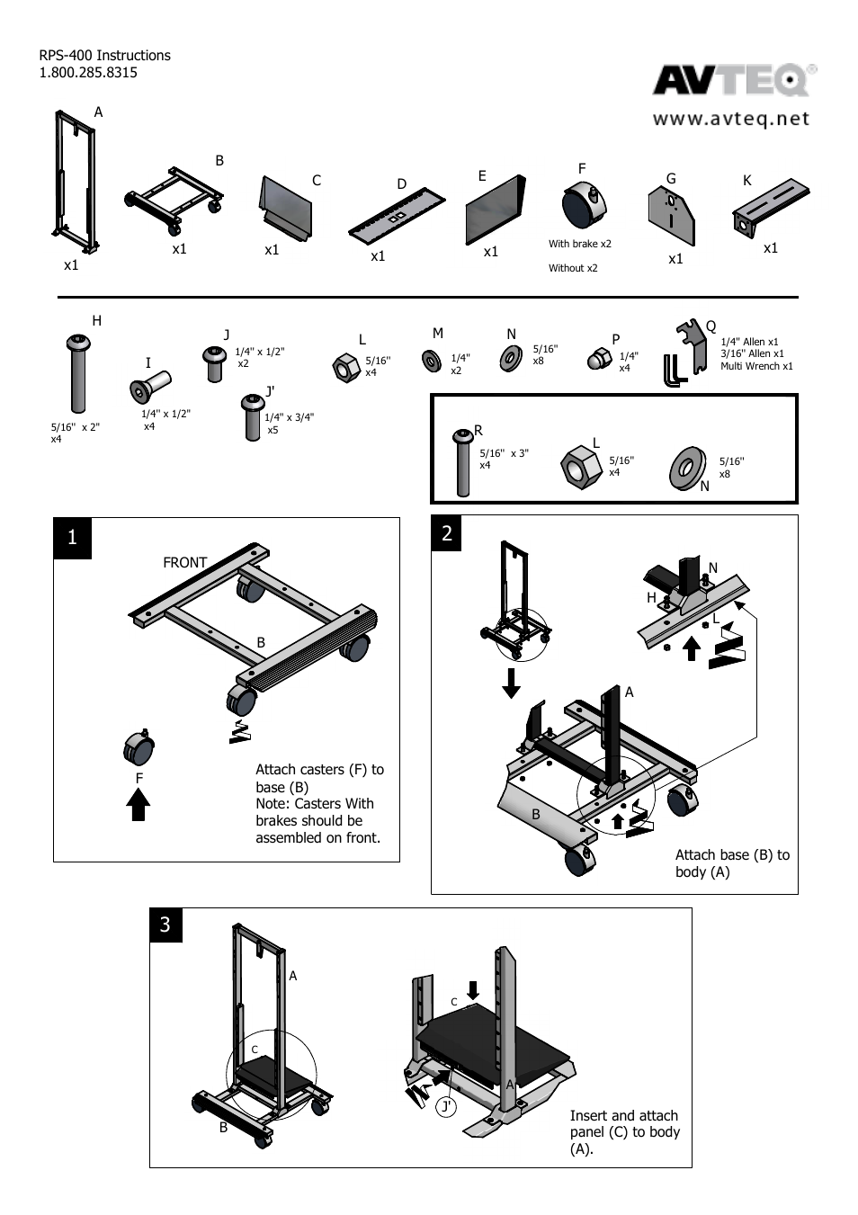 AVTEQ RPS-400 User Manual | Page 2 / 4