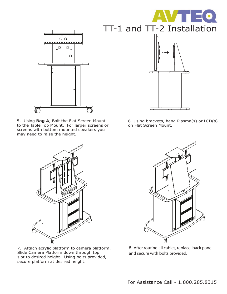 Tt-1 and tt-2 installation | AVTEQ TT-1/TT-2 User Manual | Page 3 / 4