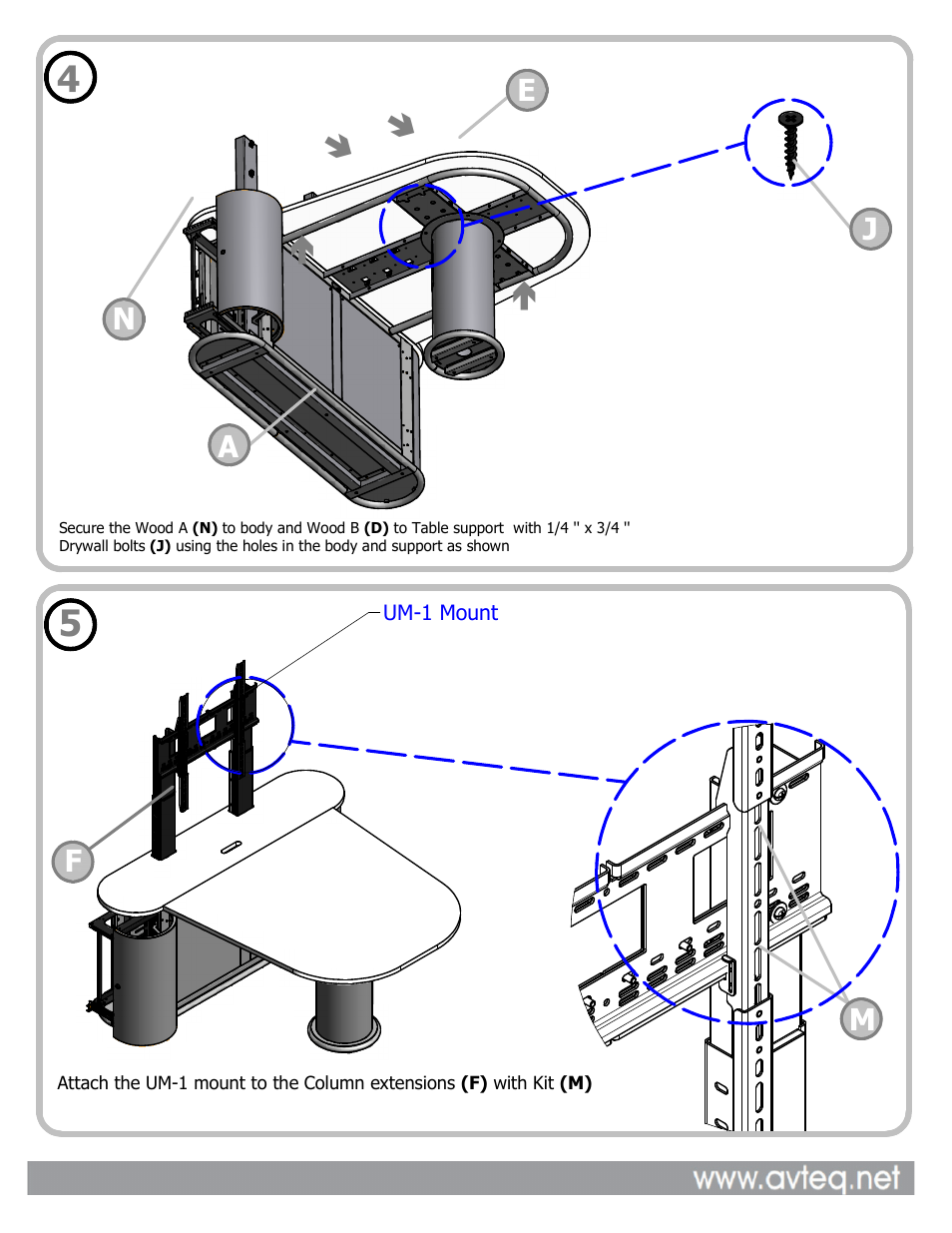 Jf m, De a n | AVTEQ TeamSpaceSlim User Manual | Page 4 / 5