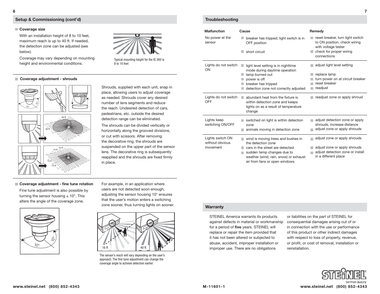 STEINEL IS 360 User Manual | Page 4 / 4