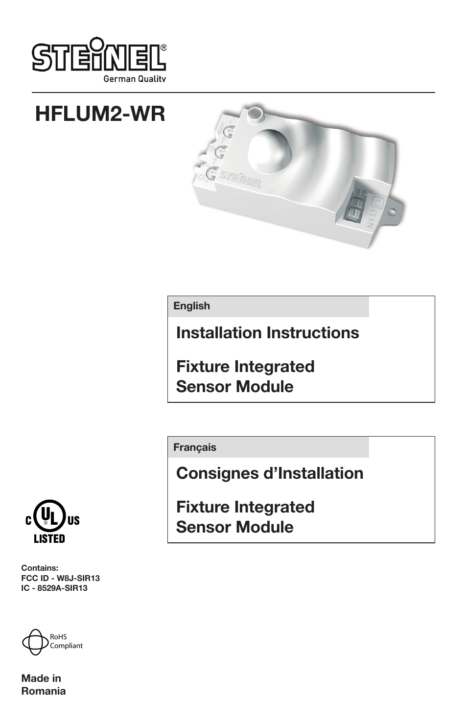 STEINEL HFLUM2-WR User Manual | 9 pages