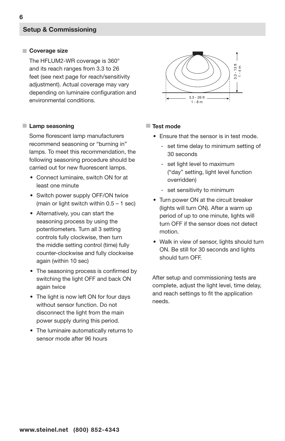 STEINEL HFLUM2-WR User Manual | Page 6 / 9