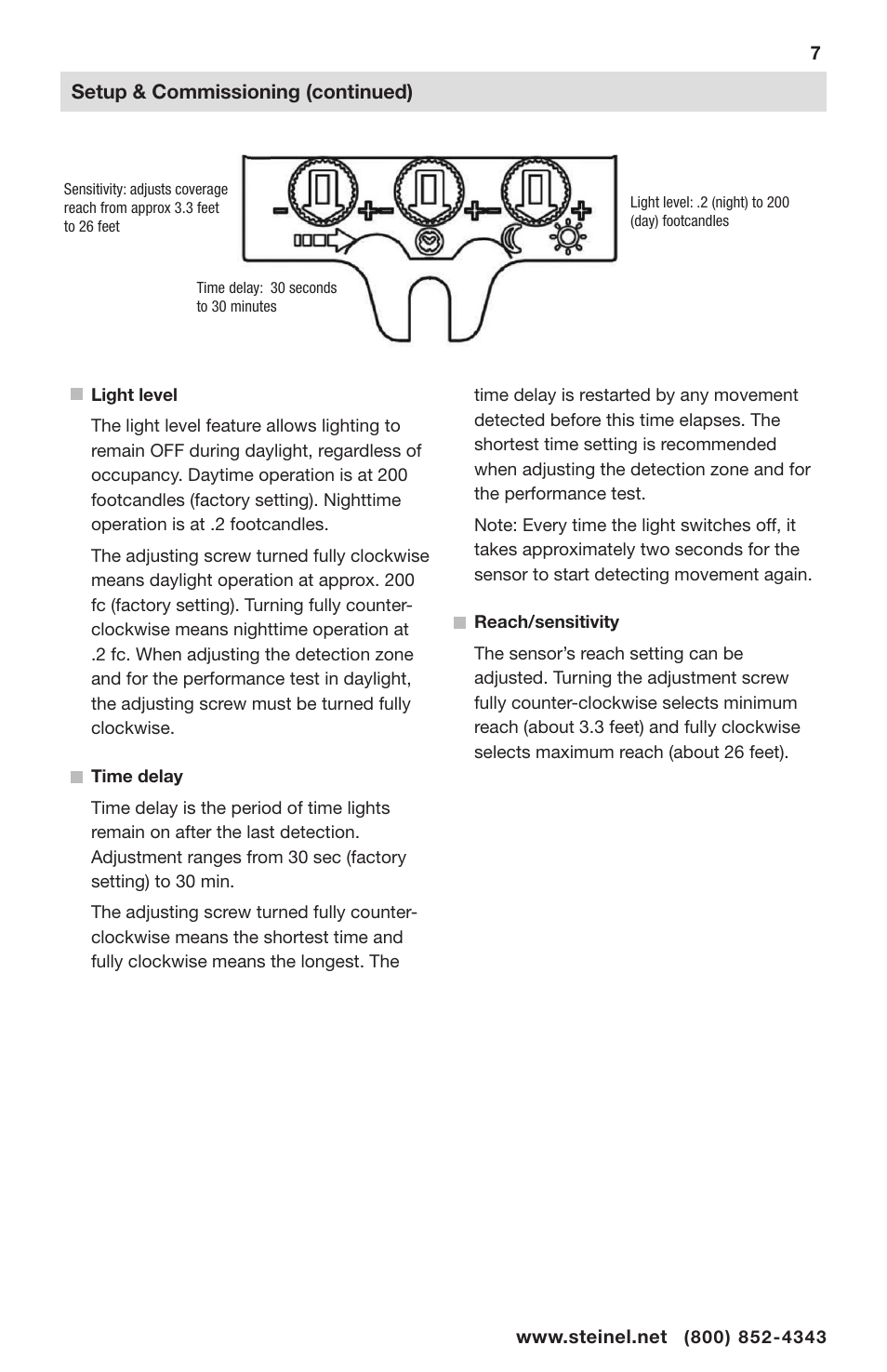 STEINEL HFLUM2-WR User Manual | Page 7 / 9