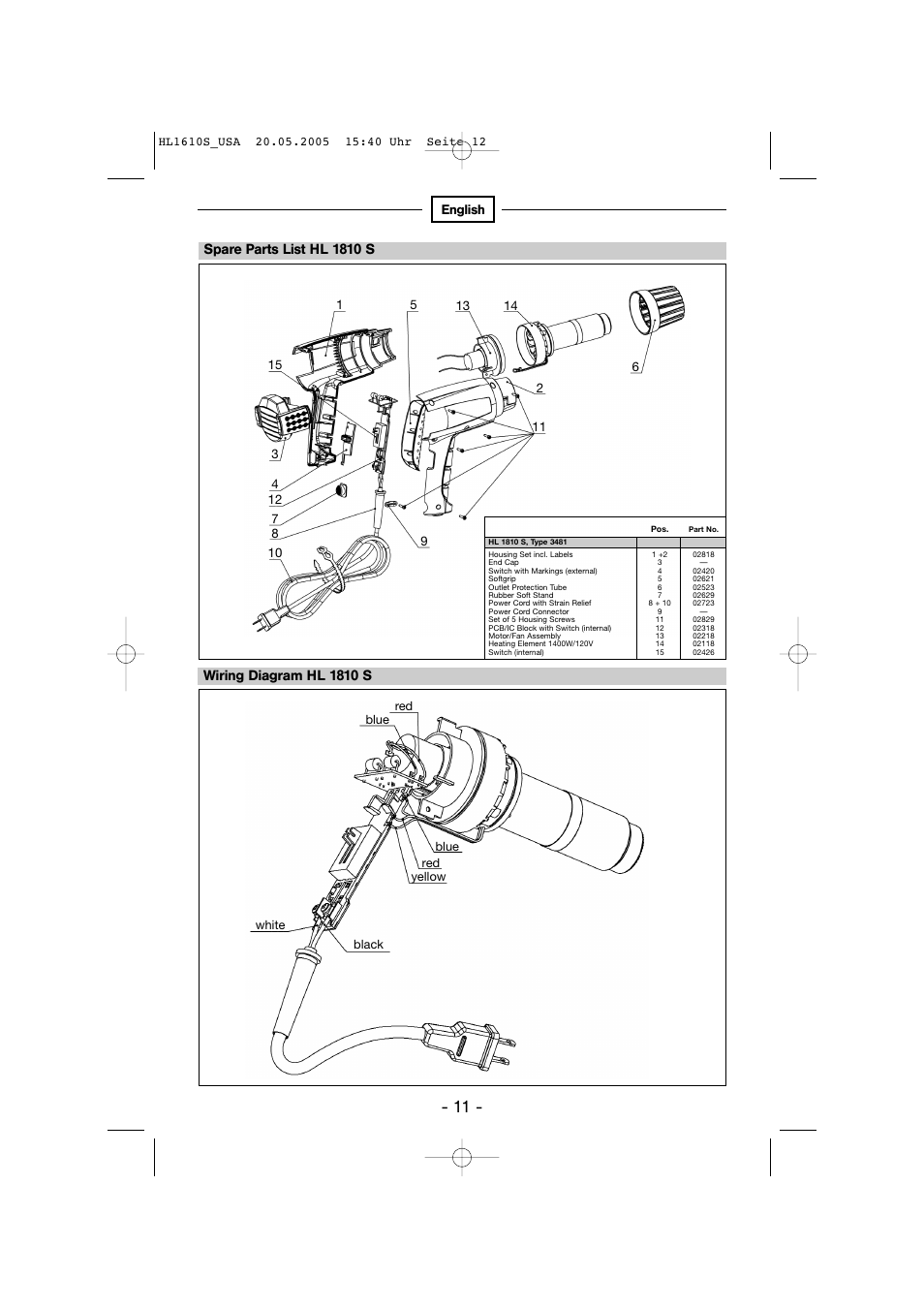 STEINEL HG 2510 ESD User Manual | Page 11 / 18