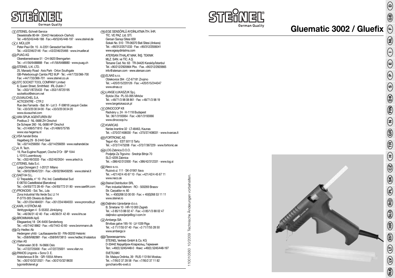 STEINEL GF 3002 User Manual | 37 pages