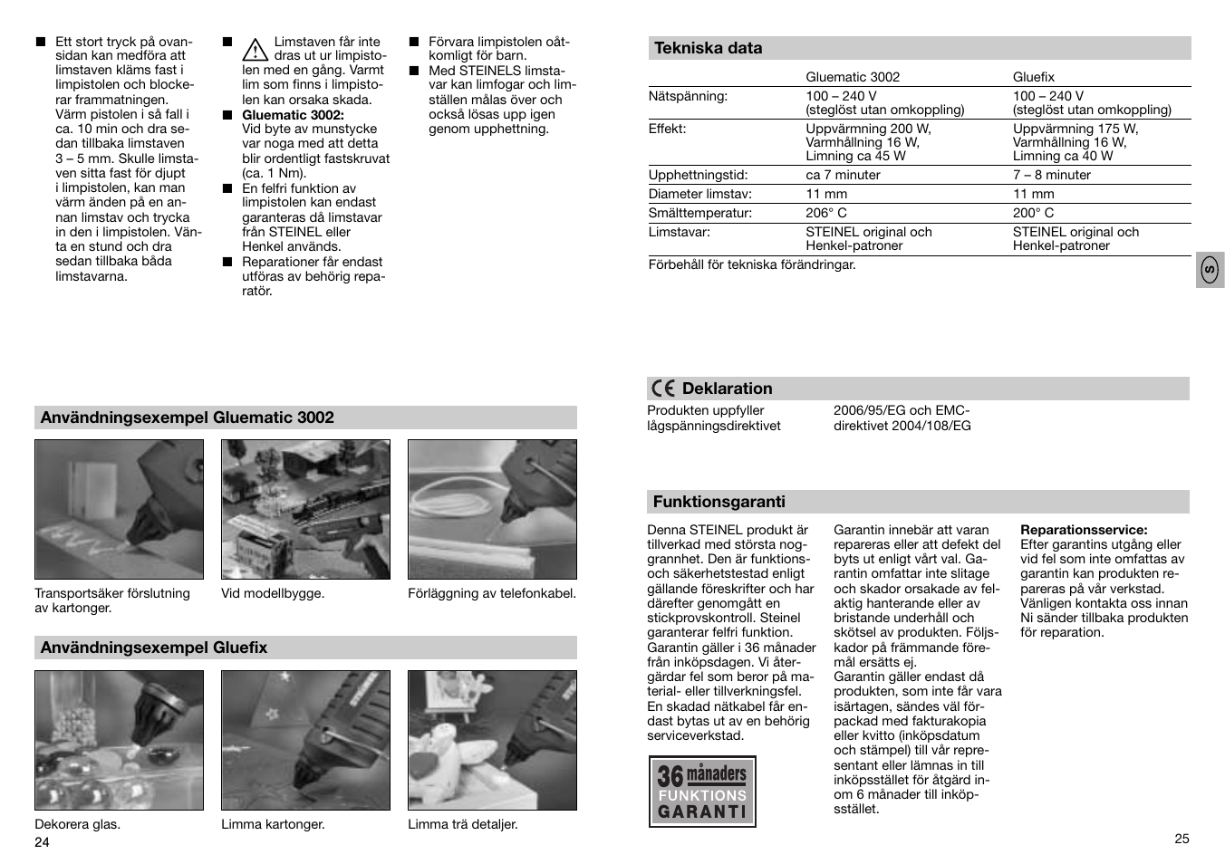 STEINEL GF 3002 User Manual | Page 13 / 37