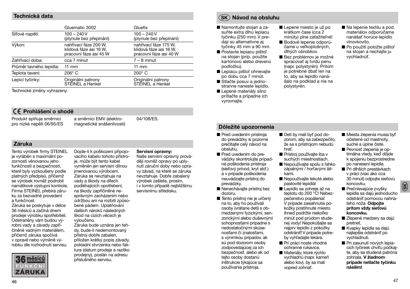 STEINEL GF 3002 User Manual | Page 24 / 37