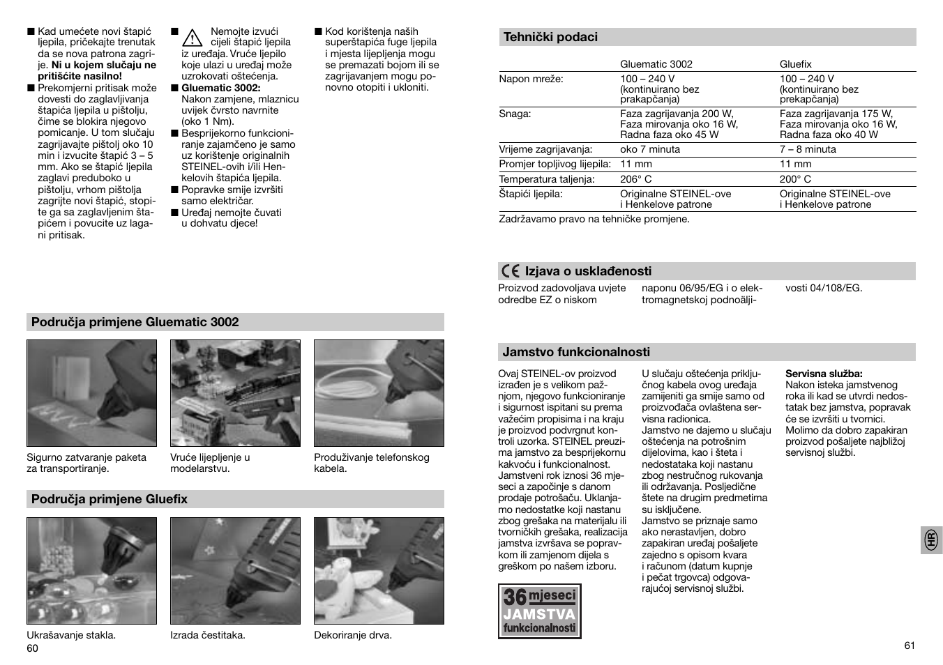 STEINEL GF 3002 User Manual | Page 31 / 37