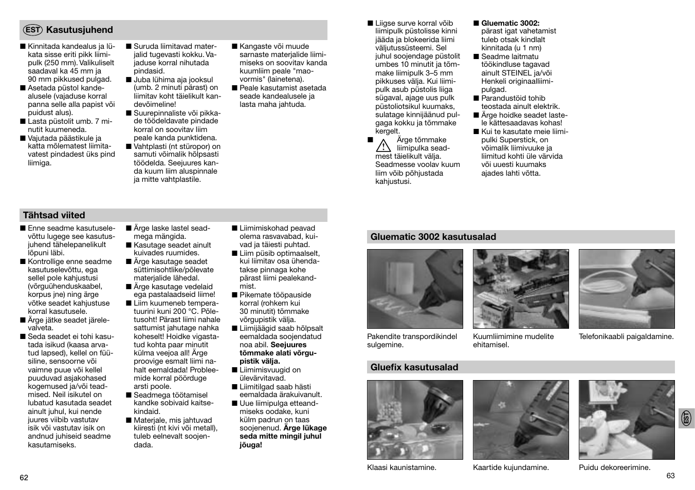 STEINEL GF 3002 User Manual | Page 32 / 37