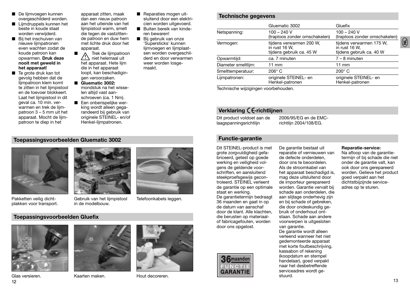 STEINEL GF 3002 User Manual | Page 7 / 37