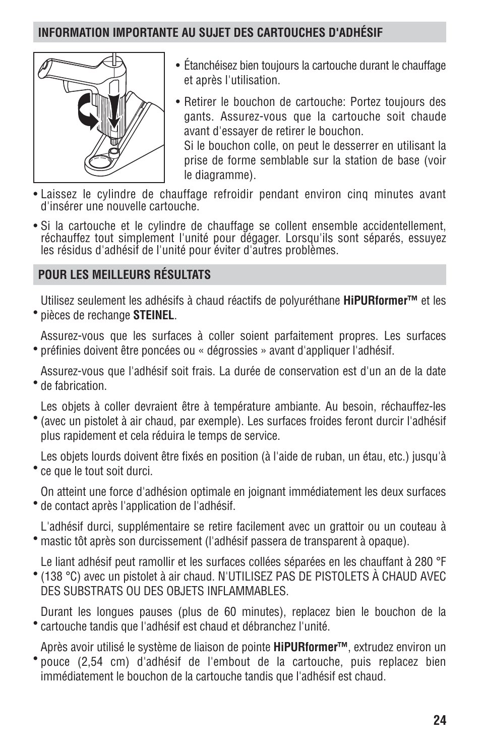 STEINEL HIPURFORMER User Manual | Page 24 / 28