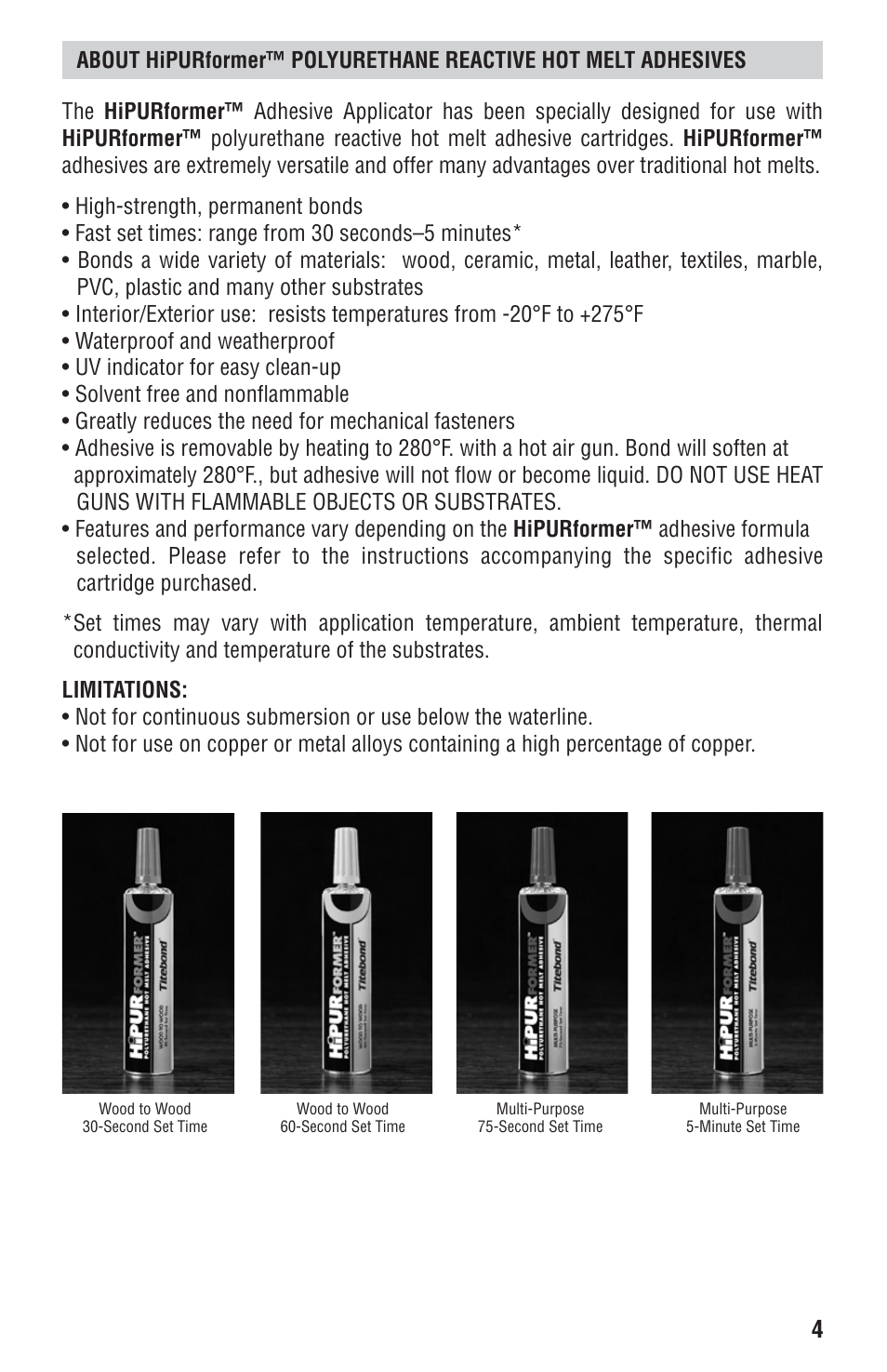 STEINEL HIPURFORMER User Manual | Page 4 / 28