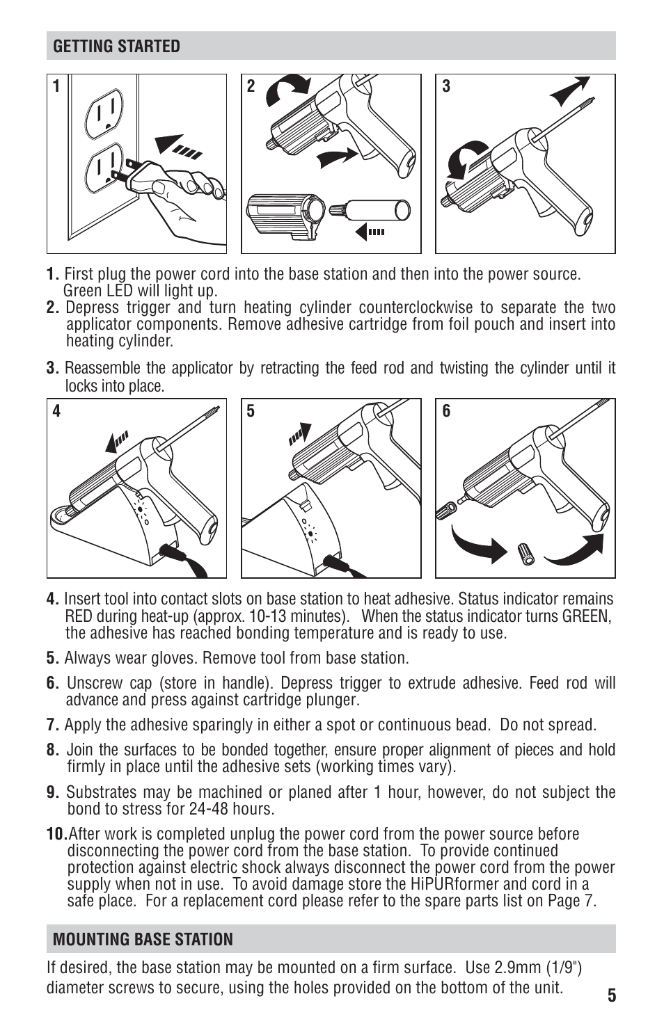STEINEL HIPURFORMER User Manual | Page 5 / 28