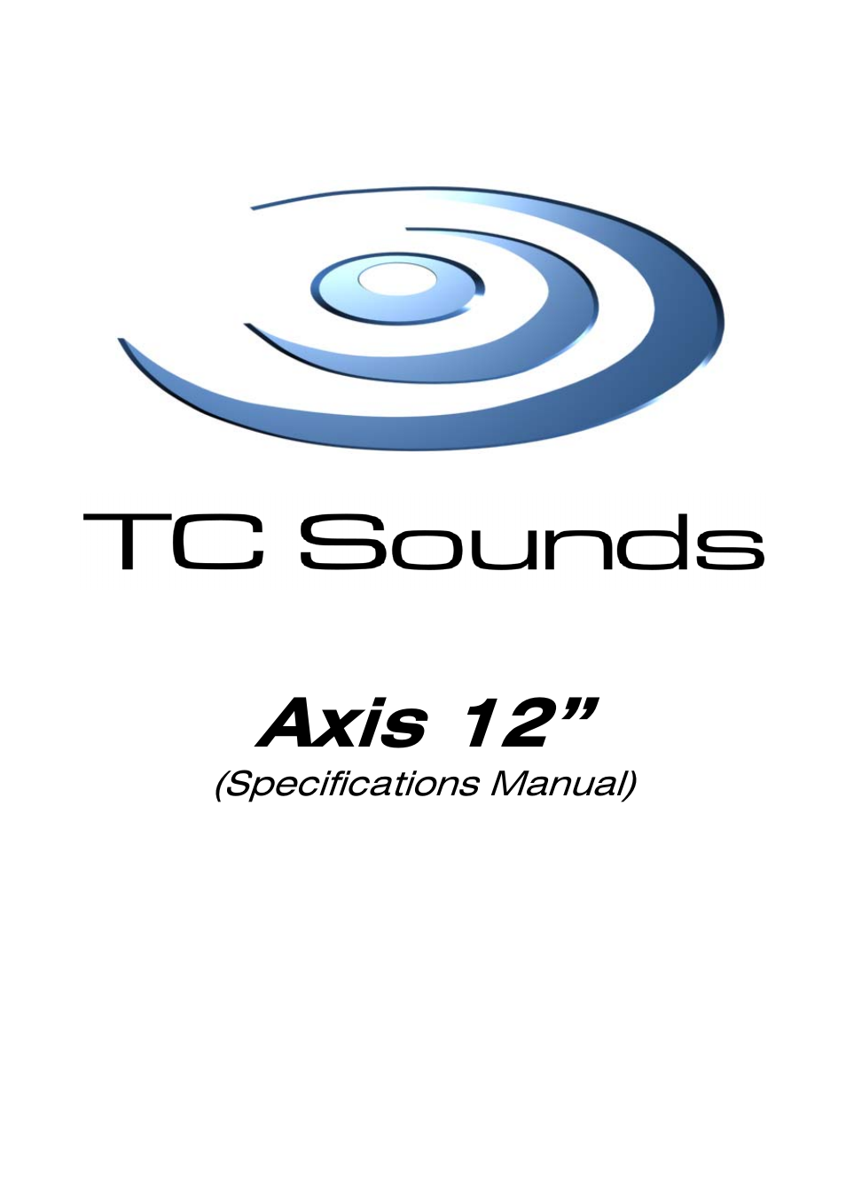 TC Sounds Axis 12 User Manual | 4 pages