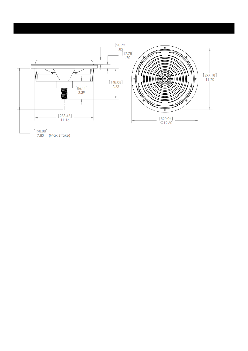 Installation dimensions | TC Sounds VMP 12 User Manual | Page 3 / 4