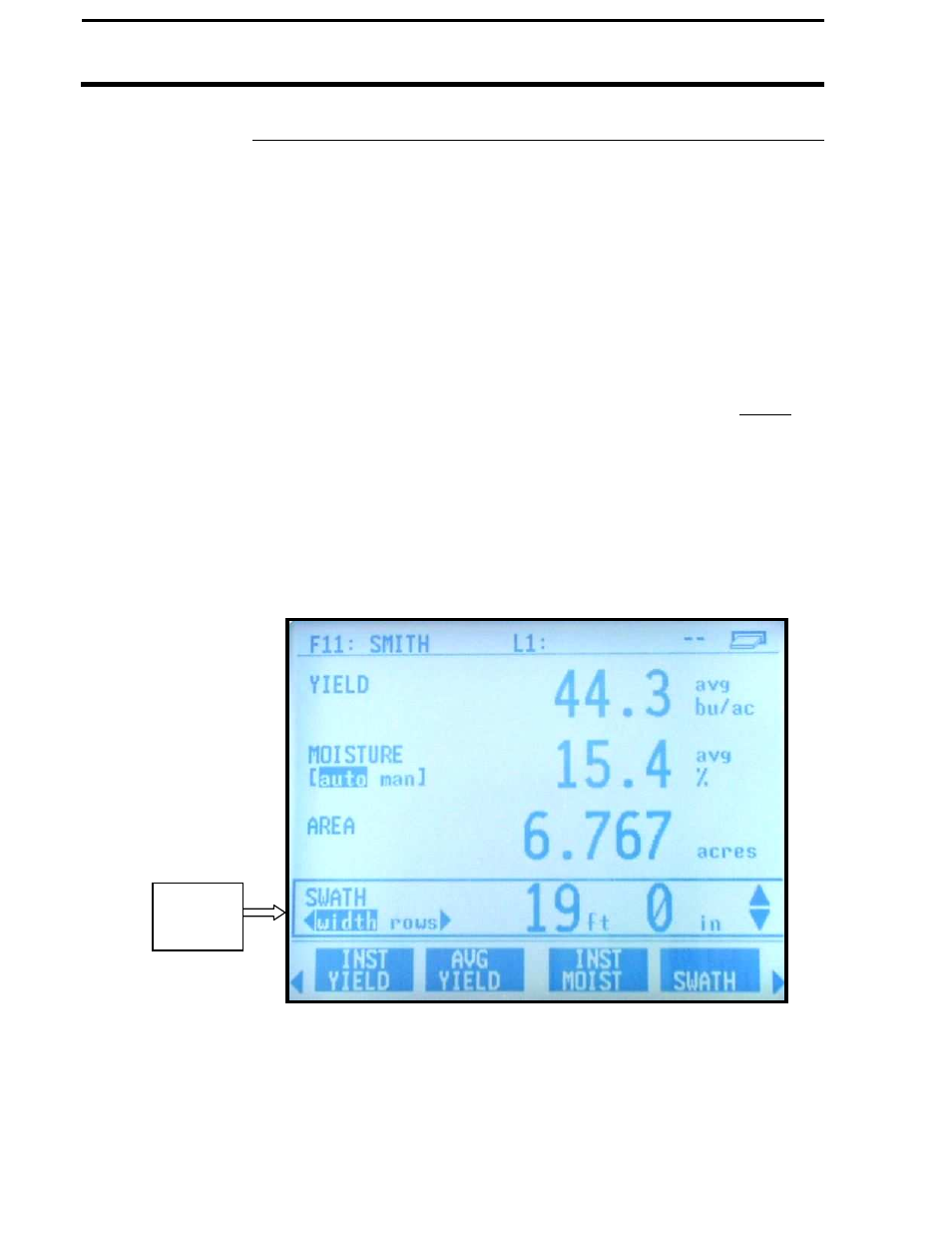 Pf3000, Ag leader technology, Display items | Harvest mode | Ag Leader PF3000 Harvest & Application Operators Manual User Manual | Page 166 / 259