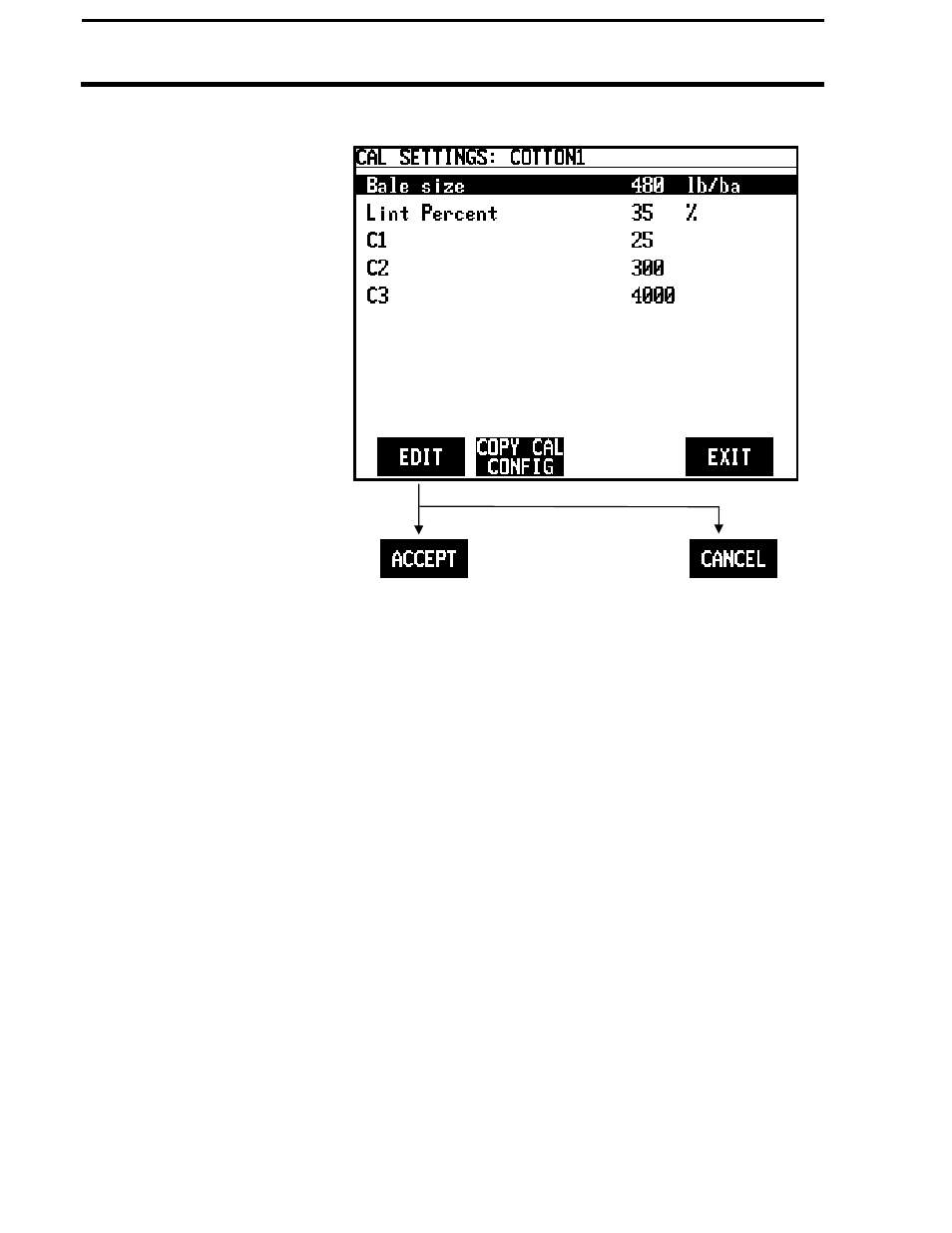 Pf3000 cotton yield monitor, Ag leader technology, Cal set setup | Ag Leader PF3000 Cotton Yield Monitor Operators Manual User Manual | Page 46 / 149