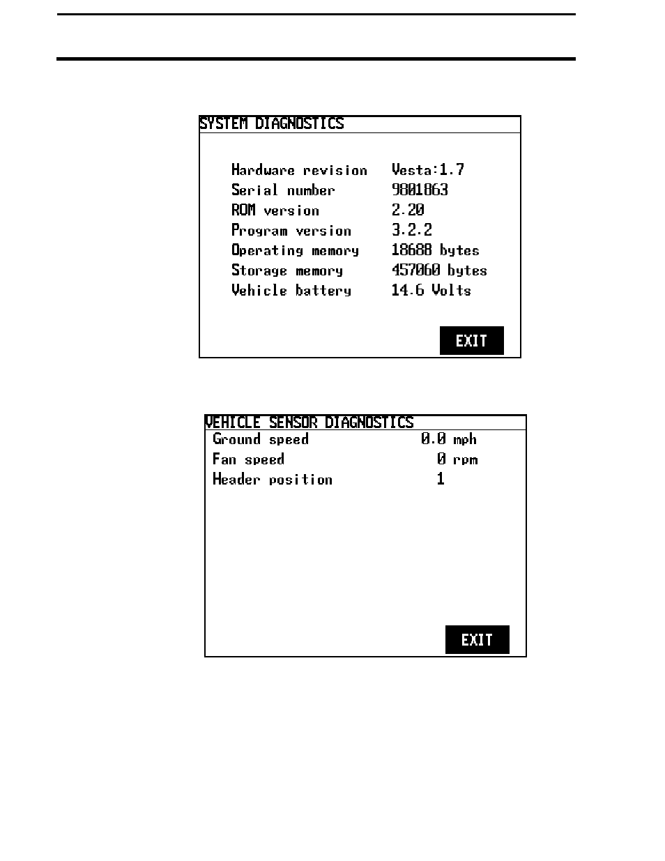 Pf3000 cotton yield monitor, Ag leader technology, Diagnostics | Ag Leader PF3000 Cotton Yield Monitor Operators Manual User Manual | Page 86 / 149