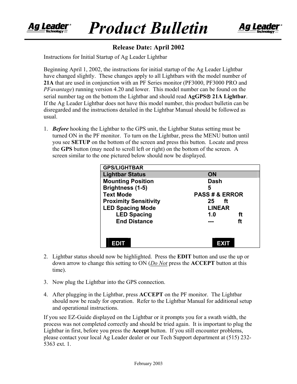 Ag Leader PFadvantage Advanced Light Bar Operators Manual User Manual | 59 pages
