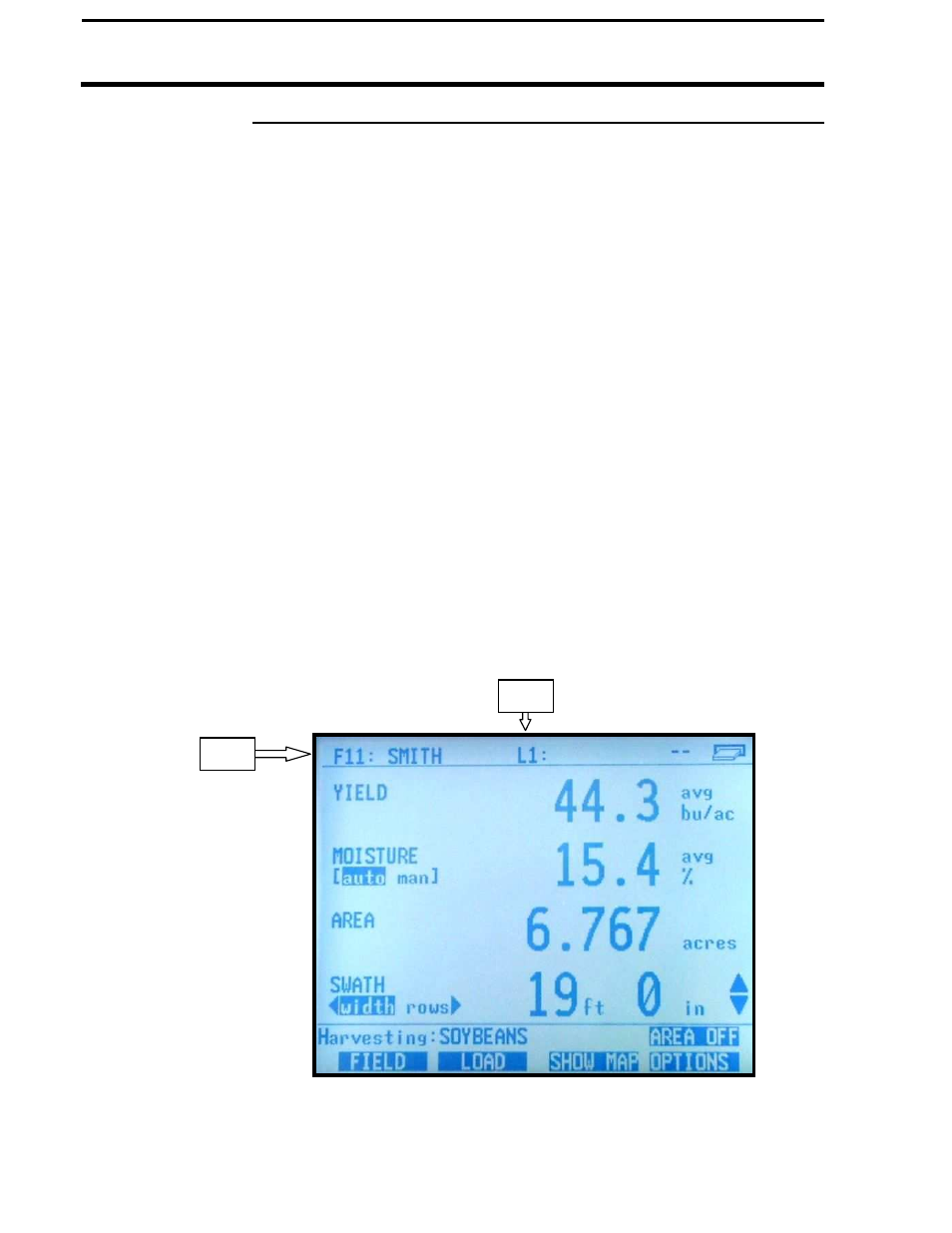 Pf3000 pro, Ag leader technology, Creating, naming fields, loads | All modes except app rate | Ag Leader PF3000Pro Harvest & Application Operators Manual User Manual | Page 26 / 294