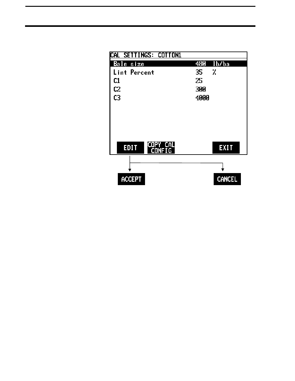 Pf3000 pro cotton yield monitor, Ag leader technology, Cal set setup | Ag Leader PF3000Pro Cotton Yield Monitor Operators Manual User Manual | Page 56 / 168