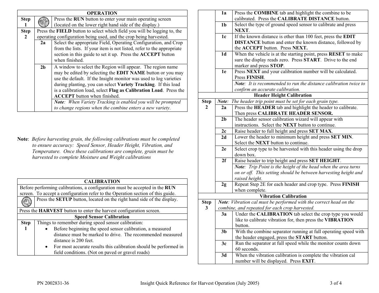 Ag Leader InSight Harvest Mode User Manual | Page 3 / 4