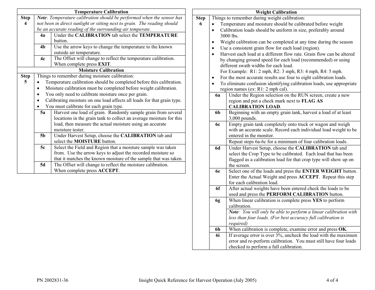 Ag Leader InSight Harvest Mode User Manual | Page 4 / 4